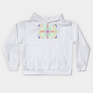 Diffraction Patterns with Color Blending Kids Hoodie